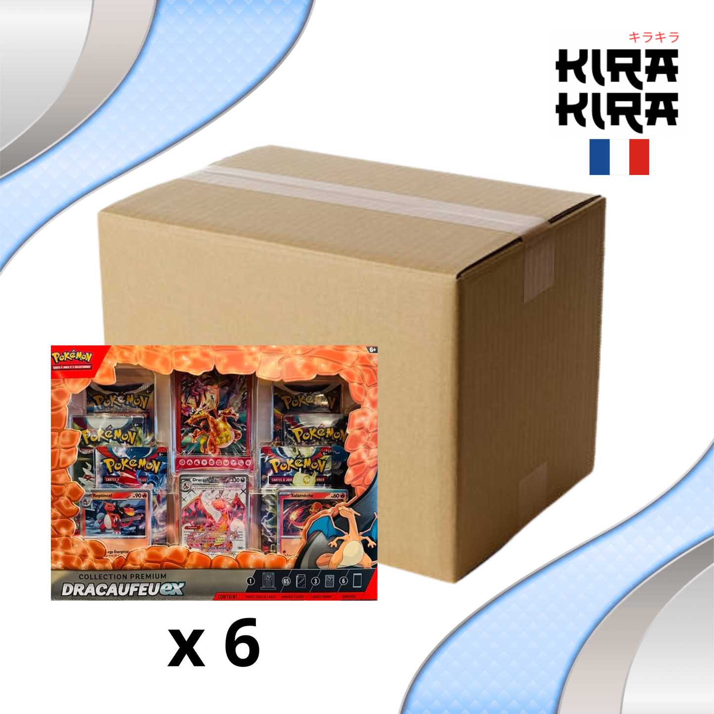 Pokémon Case Coffret Collection Premium Dracaufeu ex - FR