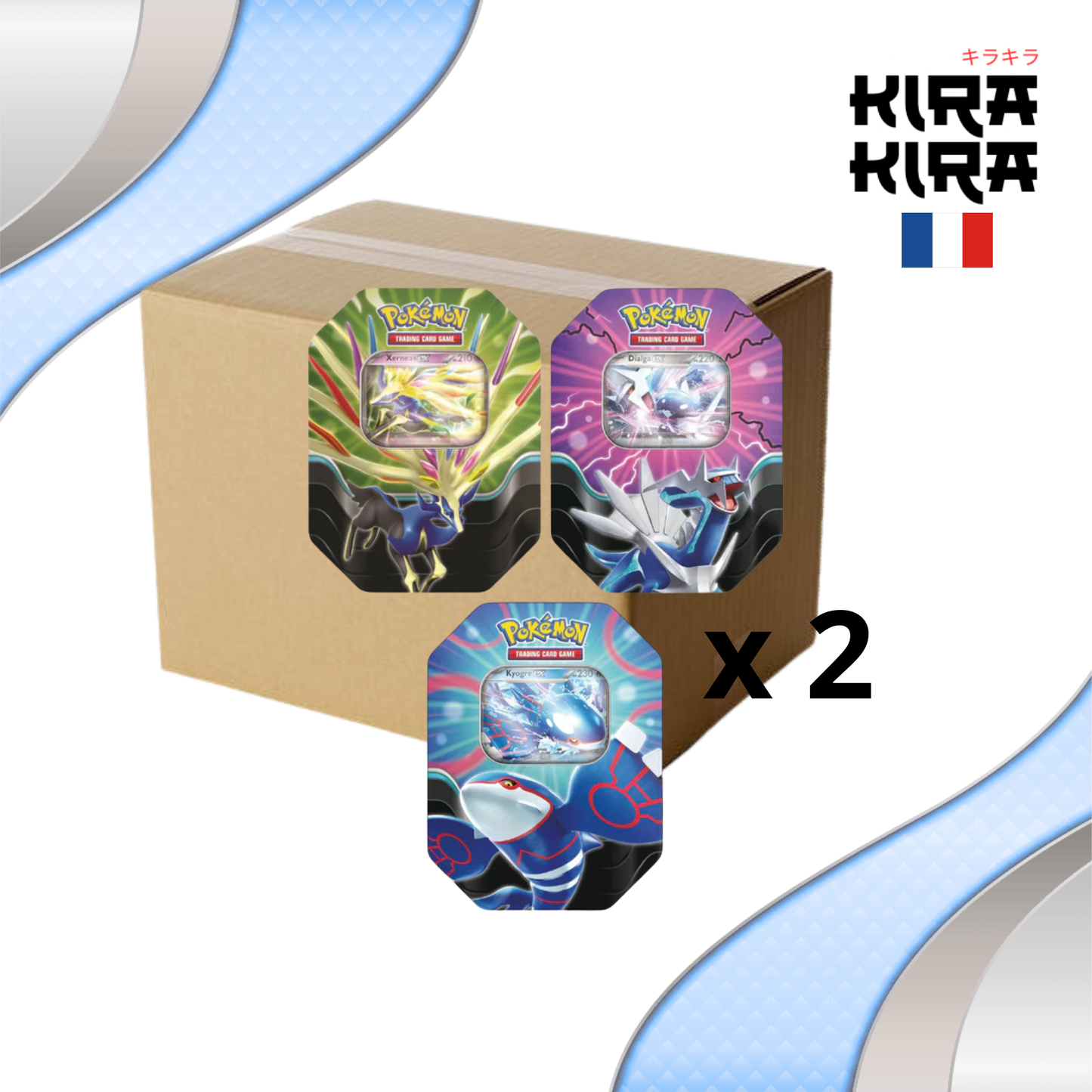 Pokémon Case Pokebox Xernèas / Dialga / Kyogre - FR