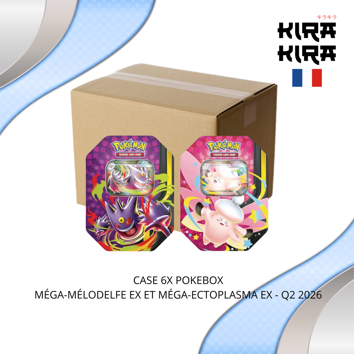 Pokémon case Pokebox Méga-Ectoplasma et Méga-Mélodelfe