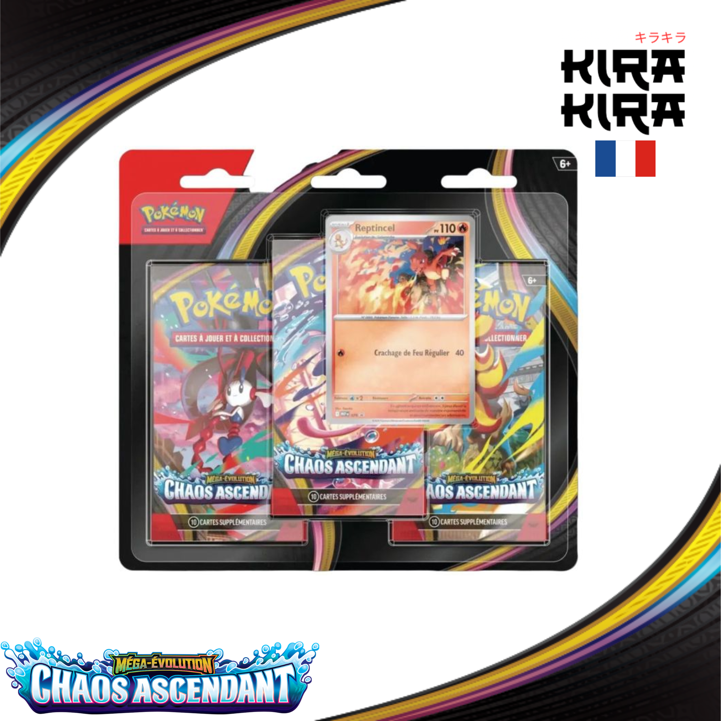 Pokémon Tripack ME04 Chaos Ascendant - FR