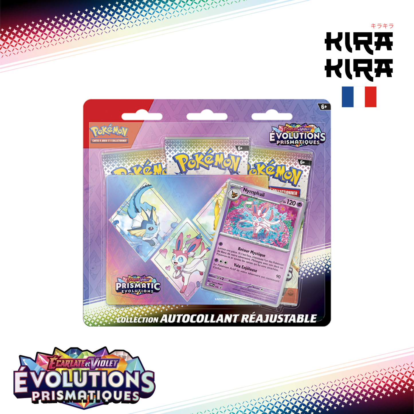 Pokémon Tripack EV08.5 Évolutions Prismatiques - FR