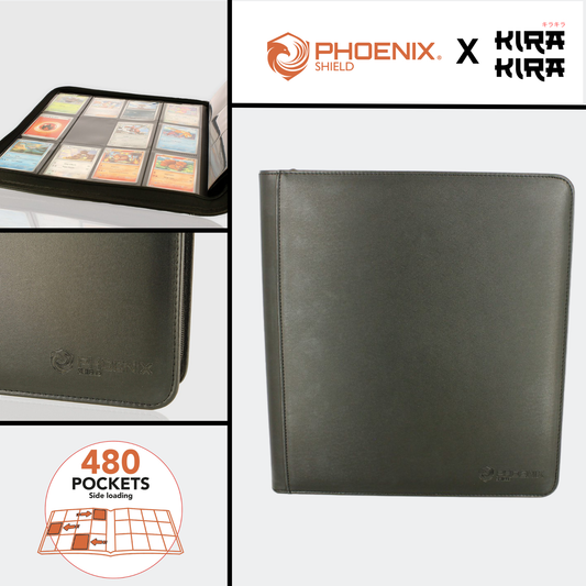 Classeur 3x4 Deluxe 480 emplacements - Noir - Phoenix Shield