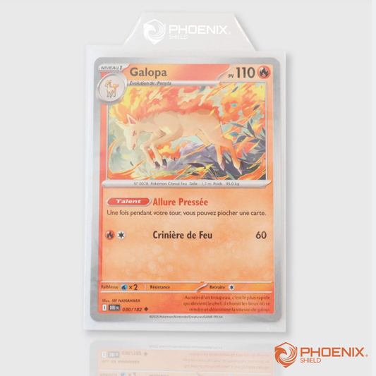 Paquet de 100 sleeves avec languette - Phoenix Shield