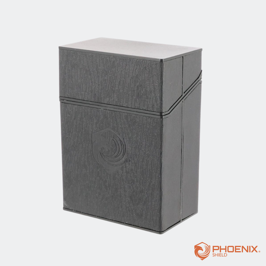 Deck Box - Wood effect Push Box - Phoenix Shield