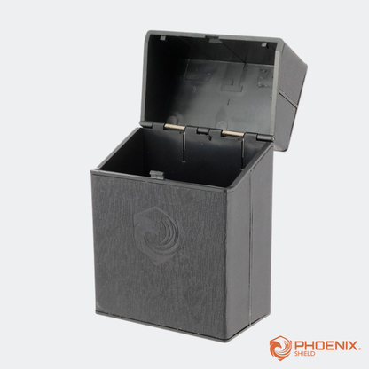 Deck Box - Wood effect Push Box - Phoenix Shield