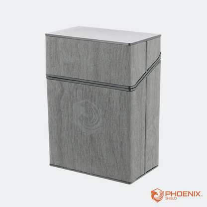 Deck Box - Wood effect Push Box - Phoenix Shield