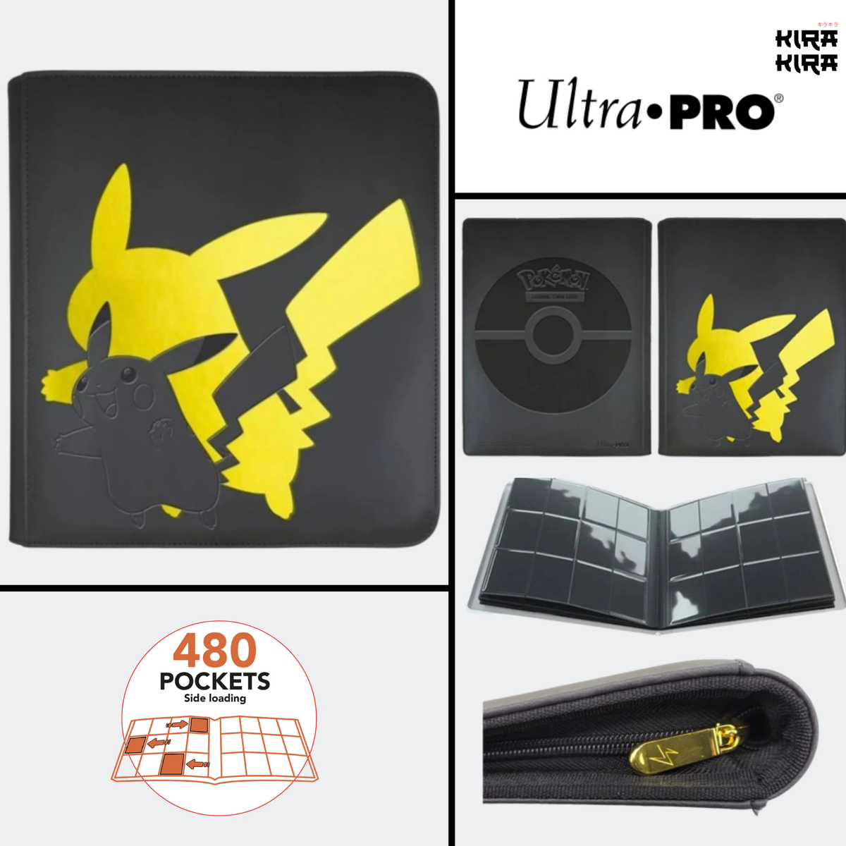 Classeur 4x3 - 480 emplacements - Pikachu - Ultra Pro