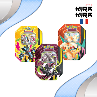 Pokémon Lot de 3 Pokebox Méga-Dracolosse, Méga-Zéraora et Méga-Darkrai