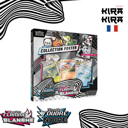 Pokémon Coffret EV10.5  Foudre noire et Flamme Blanche – Collection Poster – FR