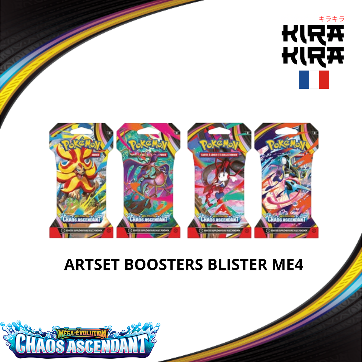 Pokémon Artset Booster Blister ME04 Chaos Ascendant
