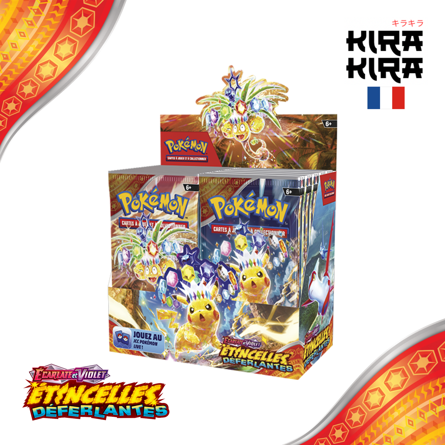 Pokémon Display EV08 Étincelles Déferlantes - 36 boosters - FR