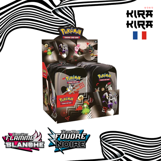 Pokémon Display mini tin EV10.5 Foudre noire et Flamme Blanche - scellé - FR
