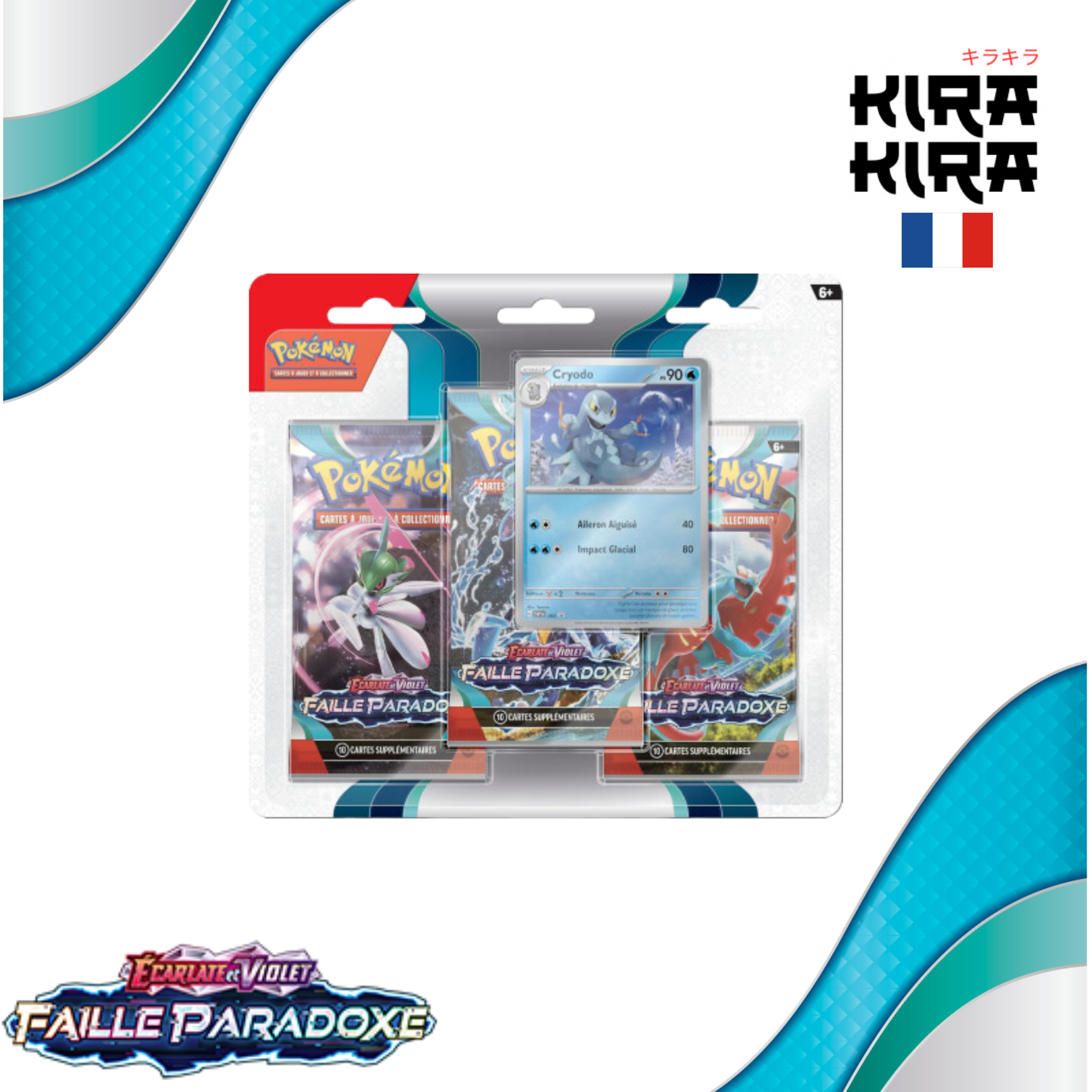 Pokémon Tripack EV04 Faille Paradoxe - FR