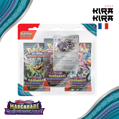 Pokémon Tripack EV06 Mascarade Crépusculaire - FR