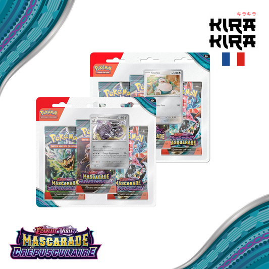 Pokémon Tripack EV06 Mascarade Crépusculaire - FR